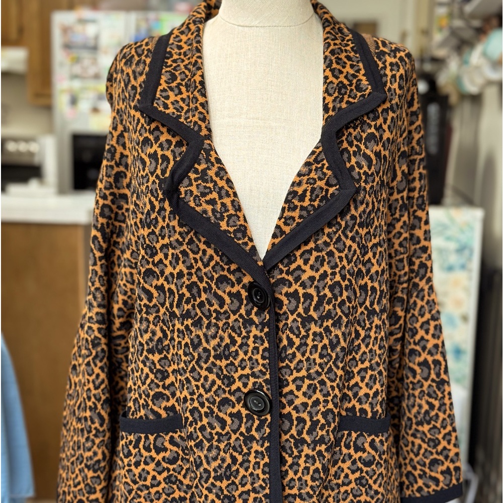 Vintage animal print jacket